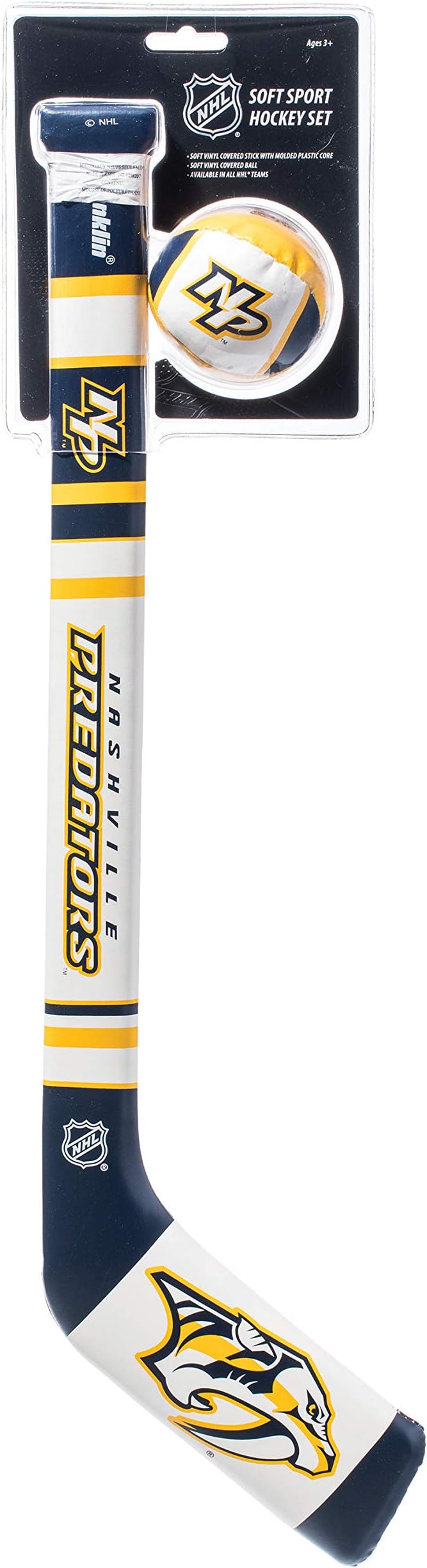 Franklin Sports NHL Team Mini Soft Hockey Stick Set - NHL Team Soft Foam Mini Hockey Stick and Ball - Great Toy for Kids
