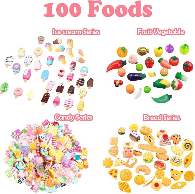 150Pcs Miniatures Food Drinks Bottles Doll House Accessories 1:12 Playset Pretend Play Kitchen Game Party Toys Mini Things Stuff Tiny Baking Travel Road Trip Toys Micro Mart Toddler Boys Girls