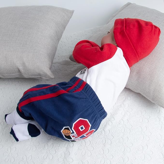 4 Pcs Reborn Baby Doll Clothes Boy Outfits Accessories for 17-22 Inch Reborn Doll Clothes Newborn Baby Clothing Set