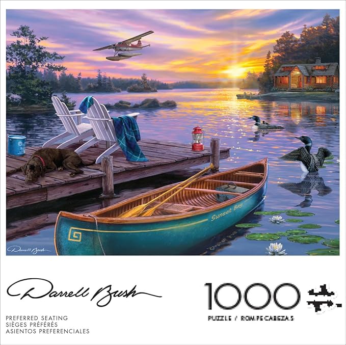 Buffalo Games - Darrell Bush - Preferred Seating - 1000 Piece Jigsaw Puzzle for Adults -Challenging Puzzle Perfect for Game Nights - Finished Size is 26.75 x 19.75