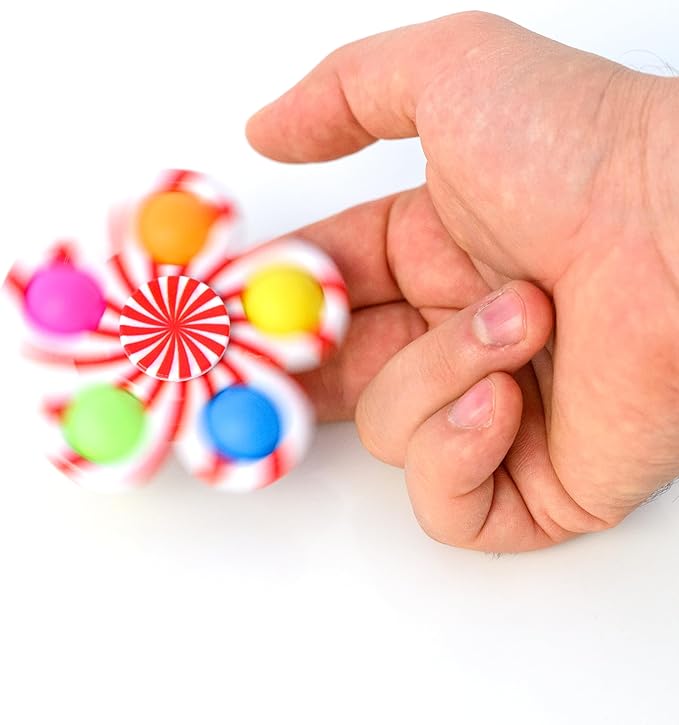 Nutty Toys Fidget Spinner - Sensory Toy for Kids & Adults - Top Stress & Anxiety Relief Gifts 2026 - Unique Easter Basket Stuffers Gift Idea - Best Toddler, Tween, Teen Girl & Teenage Boys Present