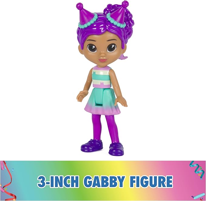 Gabby’s Dollhouse, Celebration Themed Figures with Gabby Girl, 5 Cat Toy Figures, Surprise Toys & Dollhouse Accessories, Kids Toys for Girls & Boys 3+