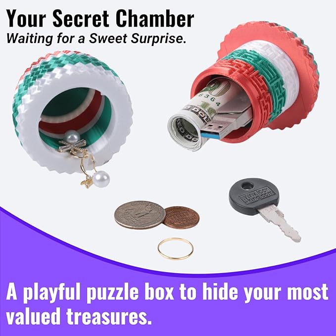 Maze Egg Money Puzzle Gift Box: Available in 4 Unique Internal Designs - Secret Cash Holder & Surprise Gift Container for Easter, Birthday, Wedding - Fun Brain Teaser Toy for Kids & Adults