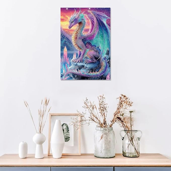 Great Jigsaw Puzzles for Adults 300 Pieces Crystal Dragon Puzzles for Adults Toys Gift Family Decoration Kids Puzzle