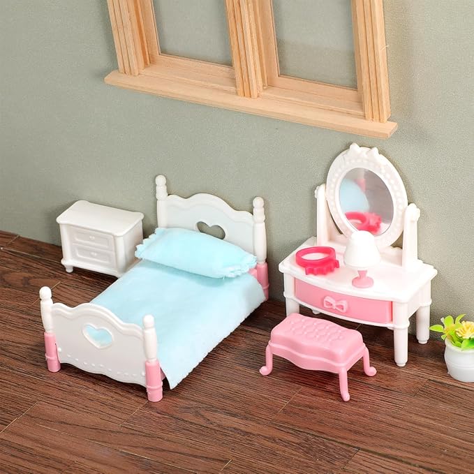 TOYANDONA 40Pcs Dollhouse Flooring Peel and Stick Miniature Floor Decorations Self Adhesive Walnut Tiles for Doll House Wallpaper and Trim