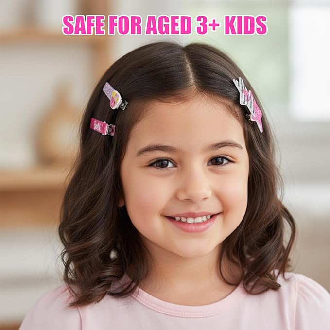 Barbie Hair Accessories Set for Girls, Hair Clips, Bows, Scrunchies, Hair Ties Set, Great for Birthday and Holiday Gifts, Party Favors,by Townley Girl