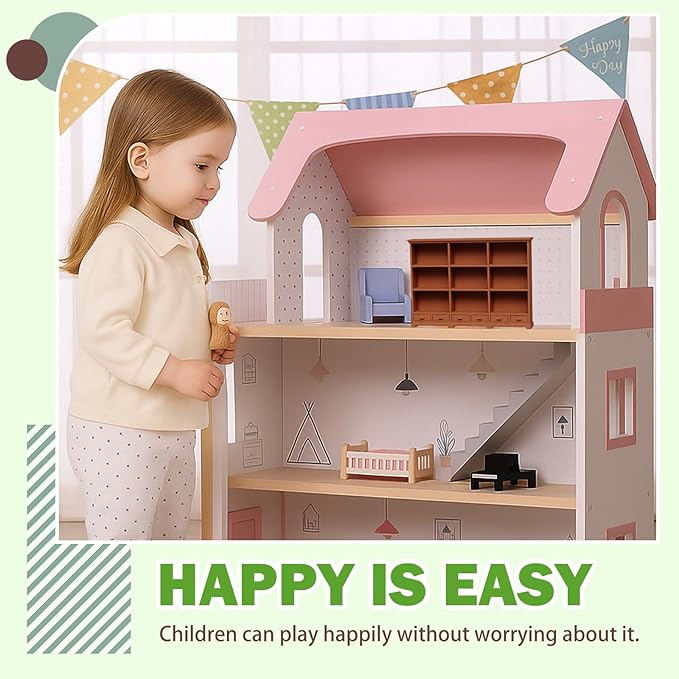 Dollhouse Bookshelf in 1:12 Scale, Part of a Doll House Furniture and Accessories Set with a Realistic Design, This Doll House Bookshelf Makes A Thoughtful Gift for Children and DIY Enthusiasts