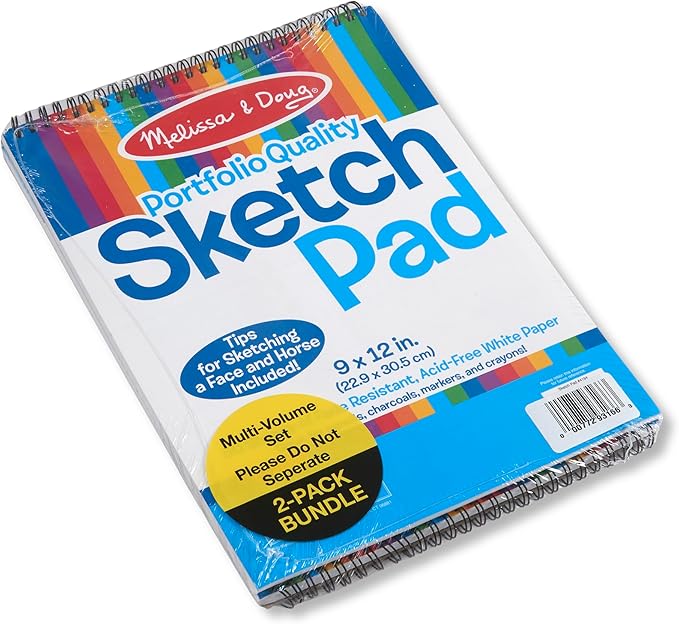 Melissa & Doug Sticker Wow!™ 24-Page Activity Pad and Sticker Stamper, 300 Stickers, Arts and Crafts Fidget Toy Collectible Character – Purple Unicorn - for Kids Ages 3+ - FSC Certified