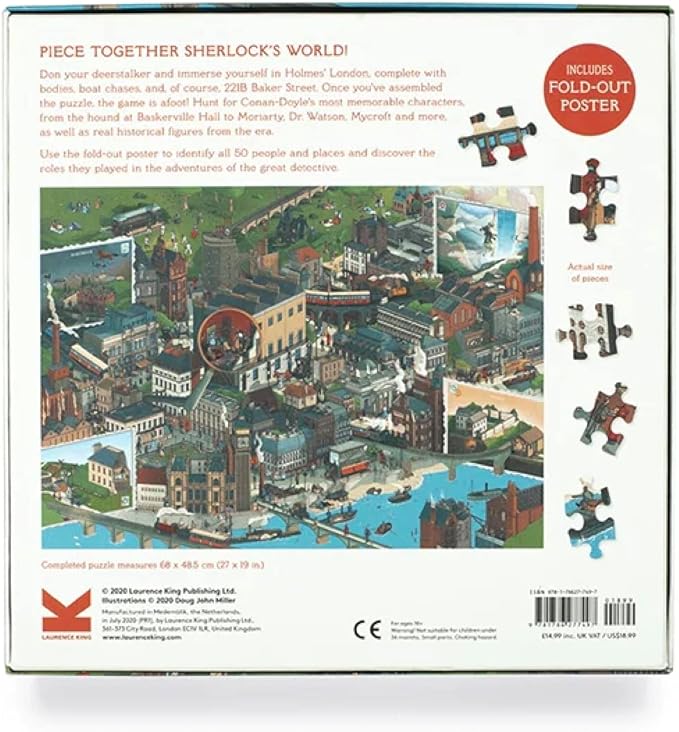 Laurence King The World of Sherlock Holmes 1000 Piece Puzzle