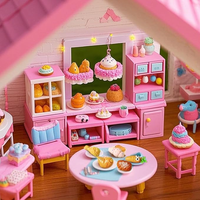 50 Pack Mini Food Blind Bags for Kids - Small Dollhouse Accessories & Party Favors Set with Tiny Resin Food Toys, Perfect for Pretend Cooking Games, Miniature Kitchen Play & Collecting