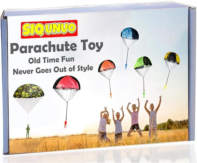 Parachute Toys for Kids, 6 Pack Tangle Free Outdoor Toys, Parachute Men for Kid, Small Toys for Kids Easterday, Halloween, Christmas, Birthday Gift, Unique Easter Basket Stuffers Idea 2026