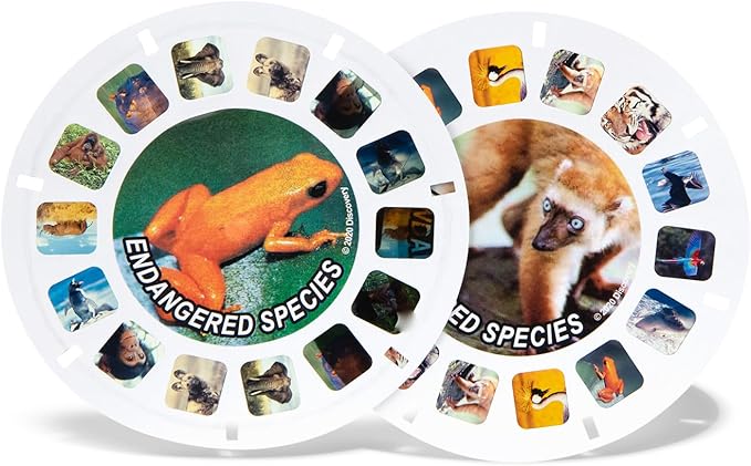Classic View-Master Metallic Viewfinder with 2 Reels - Retro STEM Learning Toy for Kids & Adults, Nature Education for Ages 3+