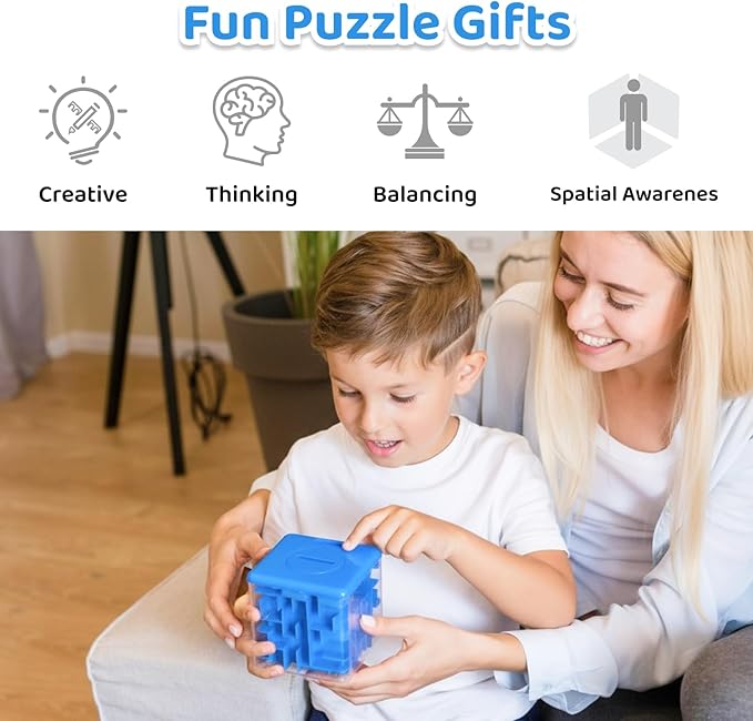 4 Packs Money Maze Puzzle Boxes, Money Gift Boxes for Cash Pop Up, Money Puzzle Box for Cash Gift Kids Adults