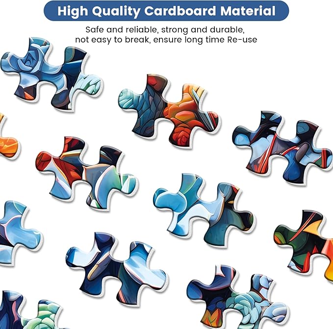 500 Piece Puzzle for Adults-Succulent Plant Puzzle| Recycled Cardboard Jigsaw Puzzles 500 Pieces | Challenging Family Activity Great Gift Idea for Family Friends | Difficult Puzzles Size 20.5X 15 in