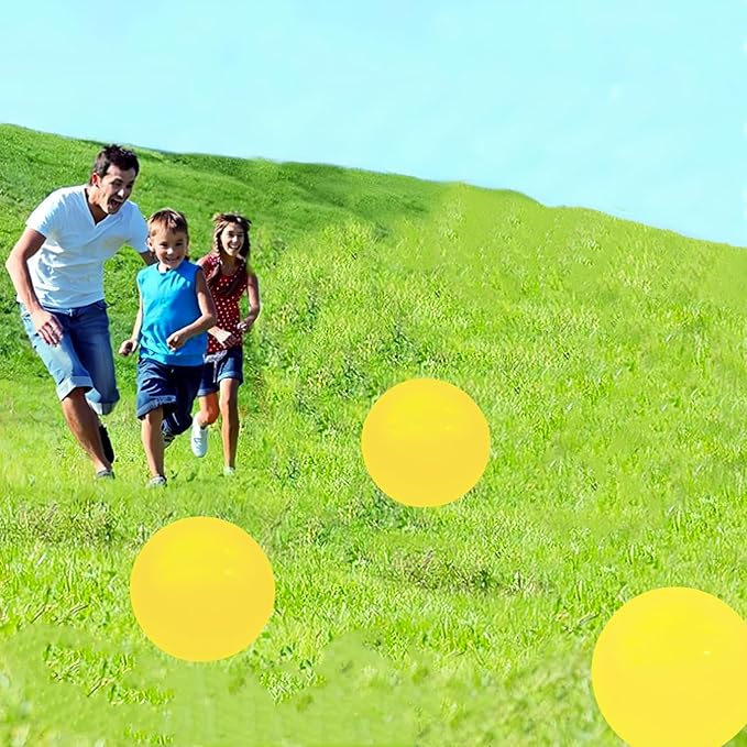 6 Pcs Playground Balls for Kids, 9 Inch Inflatable Bouncy Balls with Pump for Kickball, Dodgeballs, Indoor Outdoor Play Balls