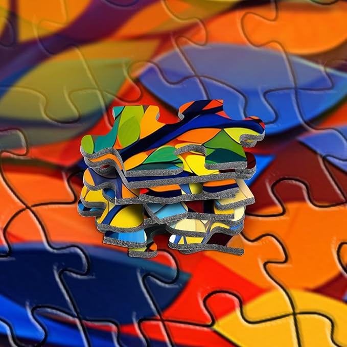Rocorose Stained Glass Puzzle for Adults 1000 Pieces Tree of Life Family Jigsaw Puzzles, Impossible Hard Difficult Challenging Plant Tree Puzzle for Gift Home Wall Decor