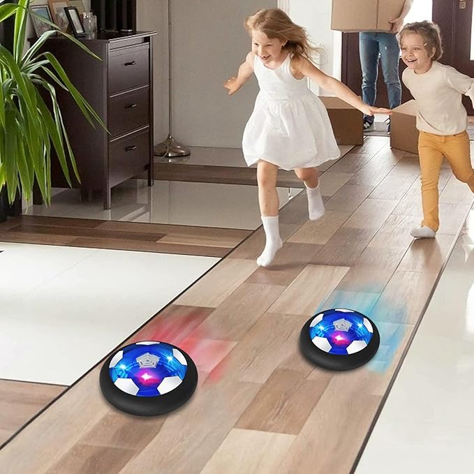 Kids Toys Hover Soccer Ball Rechargeable, Stocking Stuffers for Kids Indoor Games with Flashing Light for Christmas Halloween Birthday for Boys Girls Toddlers 3 -10 Years Old