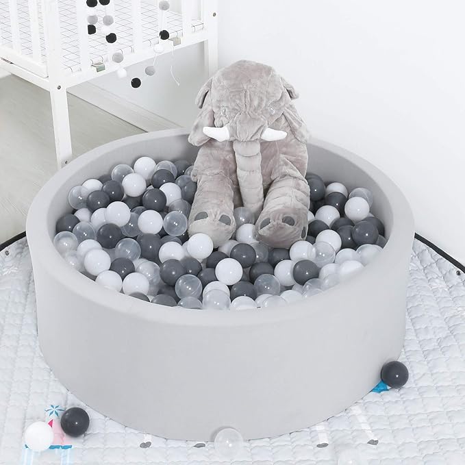 GOGOSO Ball Pit Balls for Toddlers Kids Plastic Balls for Ball-Pit Playpen Pool Baby Play Pastel BPA-Free Non Toxic Play Pastel Crush Proof Bal 50 100 200 500 1000 Count