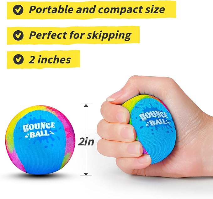 Bambilo Water Skipping Ball | 2-Pack Bounce Balls | Water Bouncing Beach Balls & Grip Ball | Pool Toys for Kids Age 5-8-12 | Great Summer Water Toy for Beach Swimming Pool River Lake