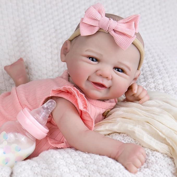 Aori Lifelike Reborn Baby Dolls - Realistic Newborn Baby Girl with Ultra-Realistic Handcrafted Details, Real Life Reborn Baby with Outfit for Kids 3+, Parents, Elderly and Collectors