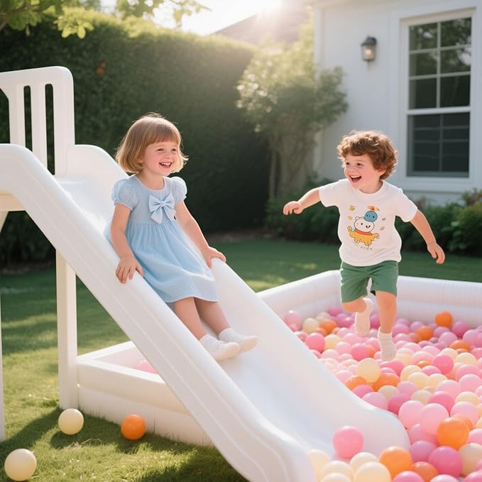 GOGOSO Ball Pit Balls for Toddler, Baby Plastic Playballs Kids Soft Pastel Pelotas Non-Toxic BPA-Free 3pink+Orange+Yellow, 1000 Balls