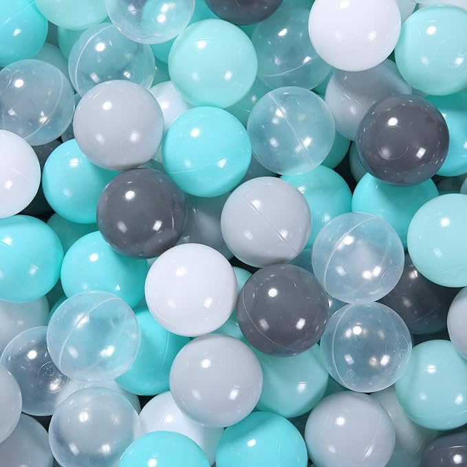STARBOLO Ball Pit Balls for Toddlers Pack of 100 200 500 - BPA&Phthalate Free Non-Toxic Crush Proof Soft Plastic Balls for 1-5Years Old Toddlers Girl Kids Birthday Pool Playpen Tent Party