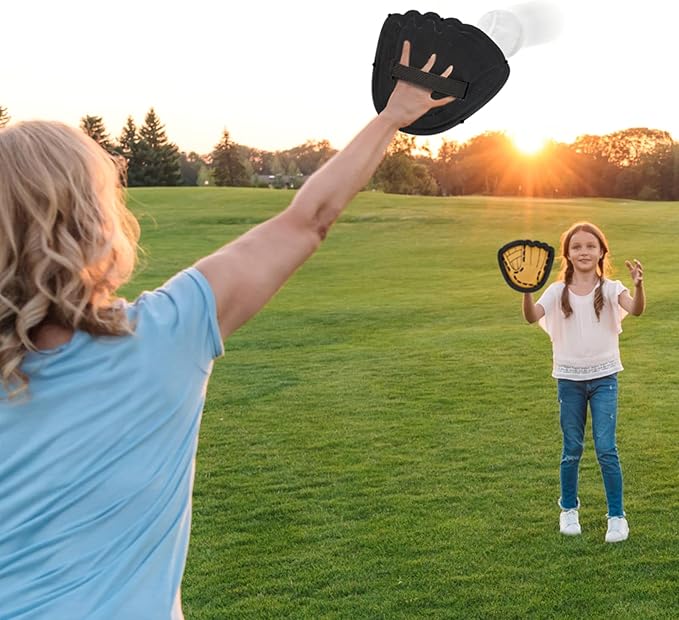 Outdoor Pool Beach Toys for Kids Outdoor Yard Backyard Game for Adult and Family, Toss and Catch Ball Set with 2 Paddles 4 Sticky Balls, Outside Toys Game for Kids 3 4 5 6 7 8+ Year Old