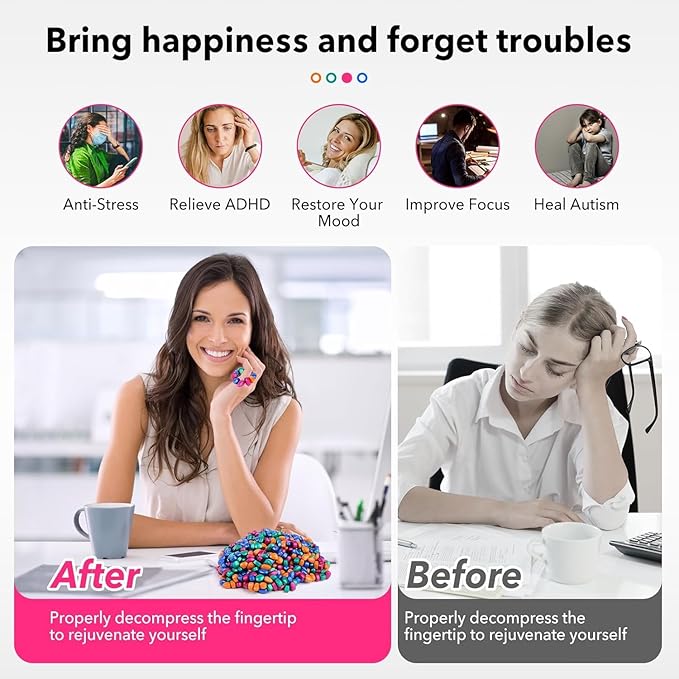 350pcs Fidget Toys, Fidget Gifts Adults, Desk Fidgets Toys for Office Stress/Anxiety Relief ，Novelty Gifts for Teen and Adults (350PCS)