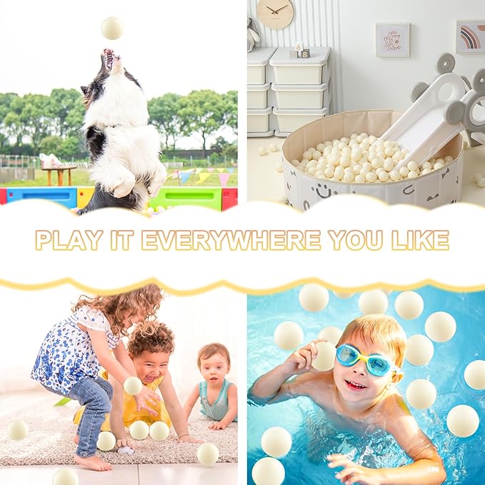 Clear Ball Pit Balls - Crush Proof Plastic Toy Balls for Boys and Girls
