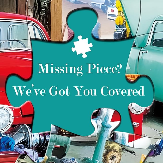 300 Piece Puzzles for Adult,Cute Cat Cool Car Puzzle for Kids Adult Seniors,Unique Auto Repair Shop Jigsaw Puzzle for Kids Ages 8-10 10-12,Challenging Family Game Gift for Friends Men Women,20.5*15 In