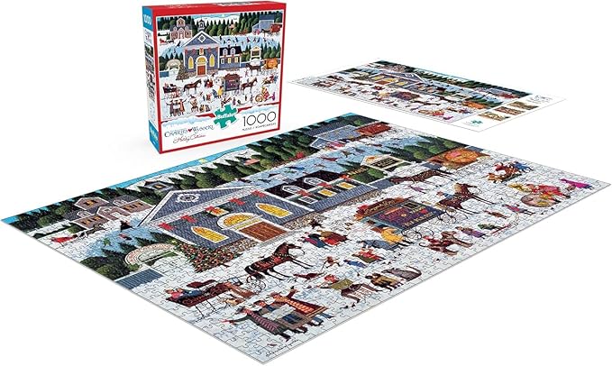 Buffalo Games - Charles Wysocki - Churchyard Christmas - 1000 Piece Jigsaw Puzzle