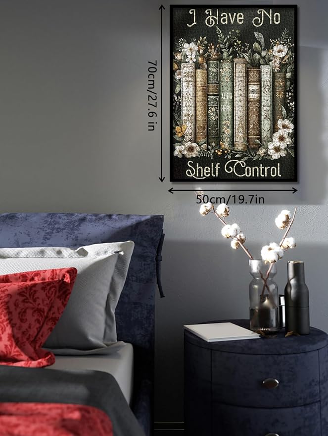 Art Flower Book Puzzles for Adults 1000 Pieces Nature, Retro Floral Inspirational Impossible Aesthetic Jigsaw Puzzles, Wildflower Scripture Bible Faith Challenging Puzzle