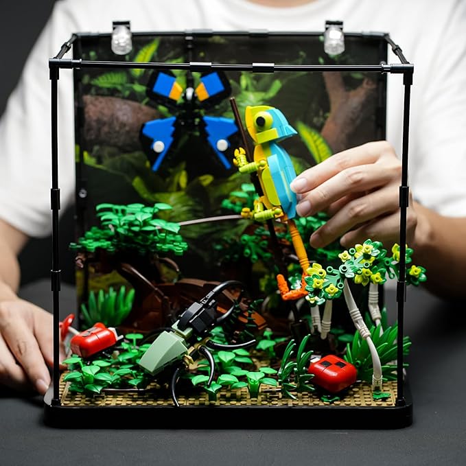ENJBRICK Flowers Botanical Butterfly Garden Building Set for Adutls,Animals Insect Tank Building Toy Set for Boys and Girls 12 Years Up 1284 PCS