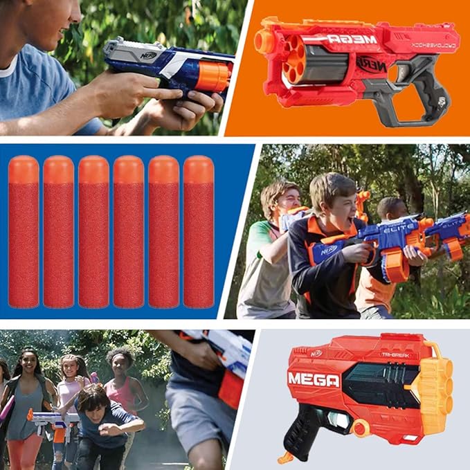 Mega Dart Refill Pack 9.5CM Compatible with Nerf Mega Guns, Mega Pack Refill Bullets for N-Strike Mega Series Guns