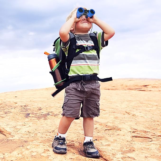 ESSENSON Binoculars for Kids Toys Gifts for Age 3-12 Years Old Boys Girls Kids Telescope Outdoor Toys for Sports and Outside Play Hiking, Bird Watching, Travel, Camping, Birthday Presents (Dark Blue)