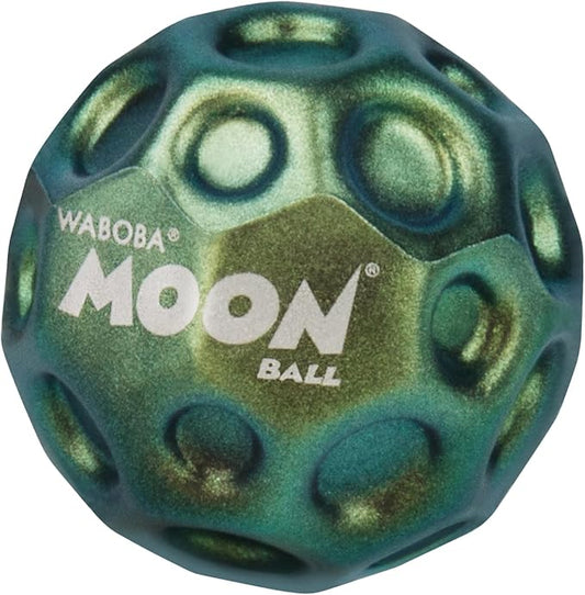 Waboba Metallic Moon Ball Red- Hyper Bouncy Ball - All Ages Extreme Bounce and Fun - Perfect for Active Play and Outdoor Games