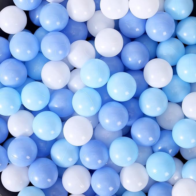 Ball Pit Balls for Kids & Dogs Cats Pack of 100 200 500- BPA Free, Crush Proof Plastic Balls for Ball Pit, Tent, Playhouse, Children's Toy Balls for Party, Macaron Ocean Balls 2.15 Inch