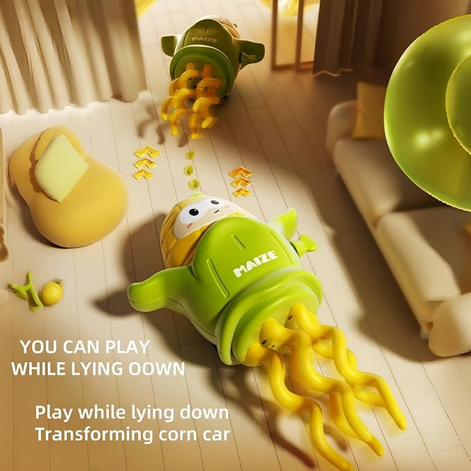 Wind-Up Toys 2 Pack Corn, Dual Play Modes, Dancing & Sliding Car, Spring Summer Fun, Birthday Party Favor, Parent-Child Interactive Gift, Educational & Brain-Boosting Toy for Kids 3+(2 Pack Corn)