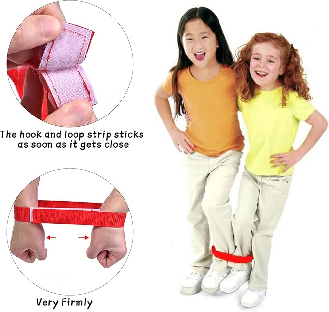 GOLDGE 28 Piece Outdoor Games Kit for Kids, Includes Potato Sack Race Bags, Bean Bag Toss, 3 Legged Race Bands, Egg Spoon Relay, for Easter & Birthday Parties (Potato Sack Race Bags)