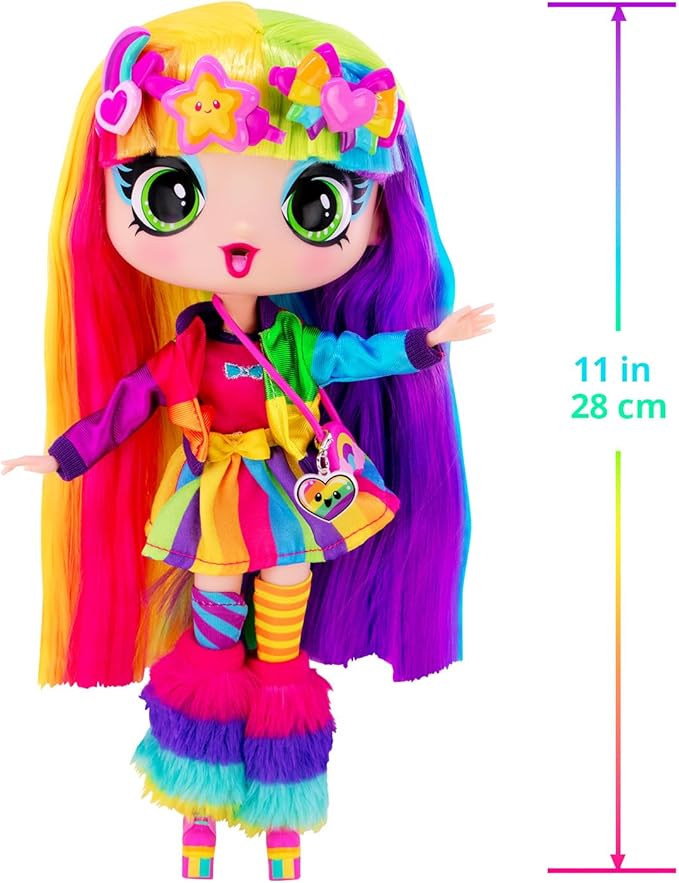 Decora Fashion Girlz 11” Doll – Rainbow Hair, Stickers & Endless Style Fun for Creative Play