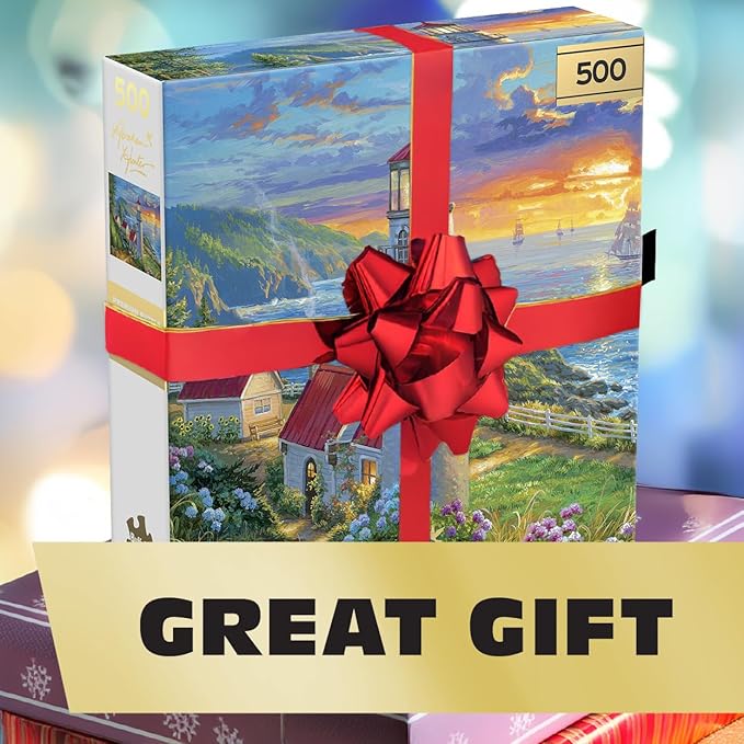 Buffalo Games – 500 Piece Jigsaw Puzzle - Evening Watch - Abraham Hunter - Premium Gold Collection Giftable Puzzle for Adults – Precision-Cut Pieces