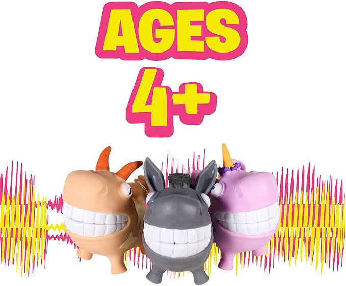 Hog Wild Scream-O Screaming Goat Toy - Squeeze The Goat's Cheeks and It Makes a Hilarious Screaming Sound - Funny Stocking Stuffer, Christmas, Prank, Novelty, Gag Gift for Kids, Adults, Coworkers