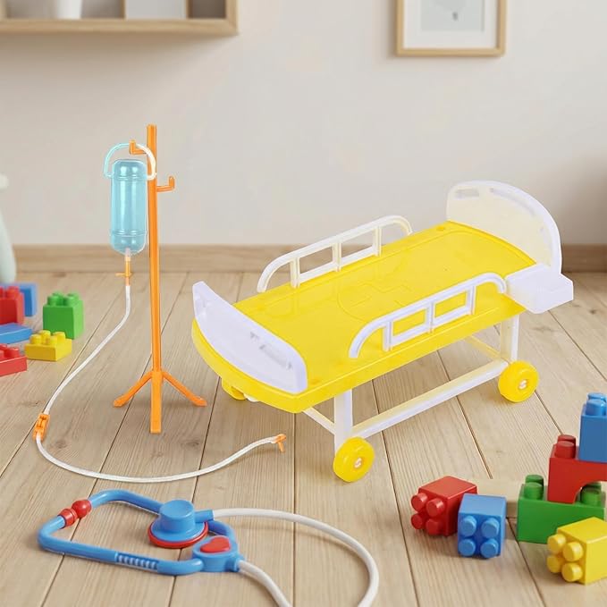 Toddmomy Dollhouse Mini Imitation Toys - Doctor Role Play & Pretend Play Playset Accessories for Kids