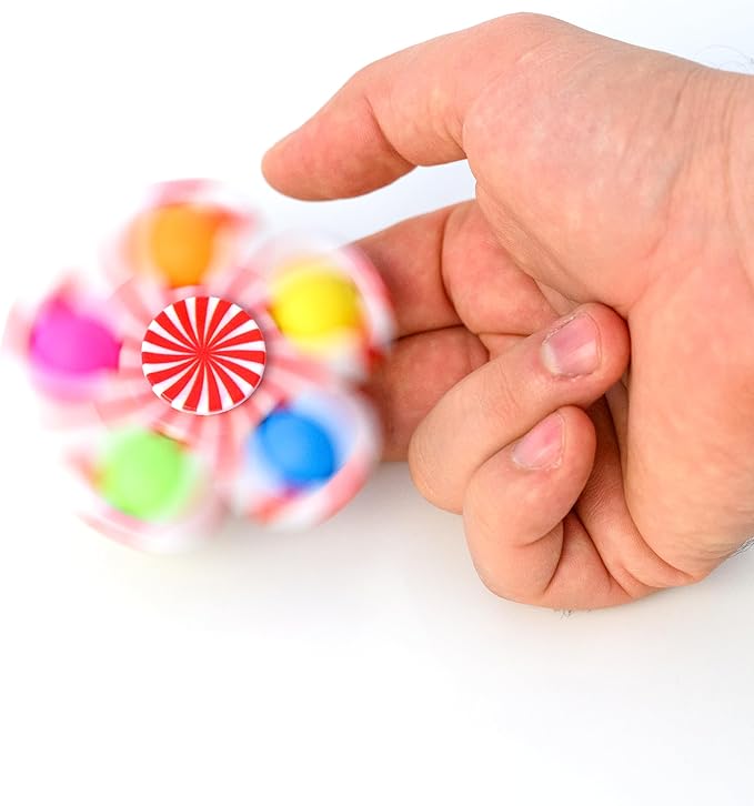 Nutty Toys Fidget Spinner - Sensory Toy for Kids & Adults - Top Stress & Anxiety Relief Gifts 2026 - Unique Easter Basket Stuffers Gift Idea - Best Toddler, Tween, Teen Girl & Teenage Boys Present