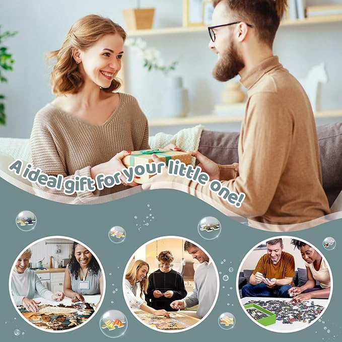 500 Piece Puzzle for Adults –Raccoon Grandpa Telling Stories Jigsaw Puzzles 500 Pieces, Puzzles for Adults 500 Pieces, Challenging Perfect for Game Nights, 20.5 X 15 in
