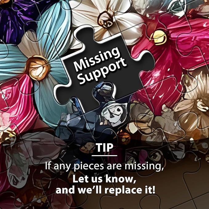 Puzzles 500 Pieces for Adults, Elephant Jigsaw Puzzle 500 Pieces for Adults Seniors, Colorful Crystal Flower Puzzles Beautiful Diamond Art Puzzle Challenging, Family Game Great Gift 20.5 * 15in