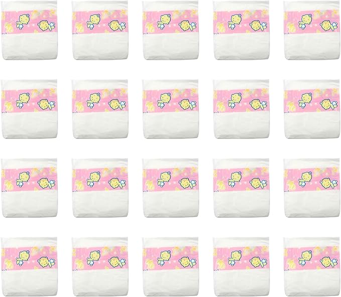 CHAREX Reborn Baby Doll Diapers - 20 Pieces Pack Newborn Diapers, Doll Accessories for 18-24 Inch Reborn Dolls