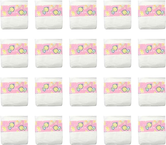 CHAREX Reborn Baby Doll Diapers - 20 Pieces Pack Newborn Diapers, Doll Accessories for 18-24 Inch Reborn Dolls
