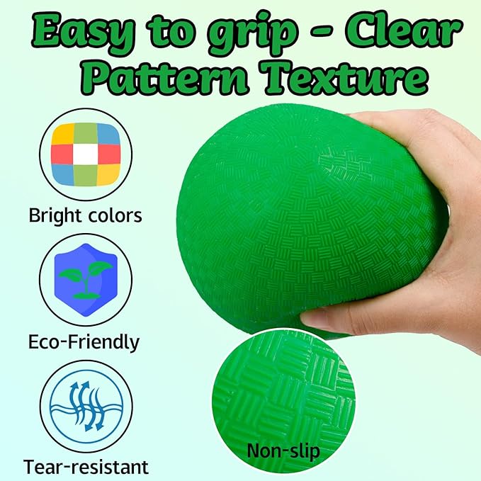 24 Pcs Playground Balls,6 Inch Inflatable Dodge Balls,Sport Bouncy Balls with a Hand Pump,Dodgeball Balls for Indoors Outdoors Ball Games,Gym,School,Camps,Picnic