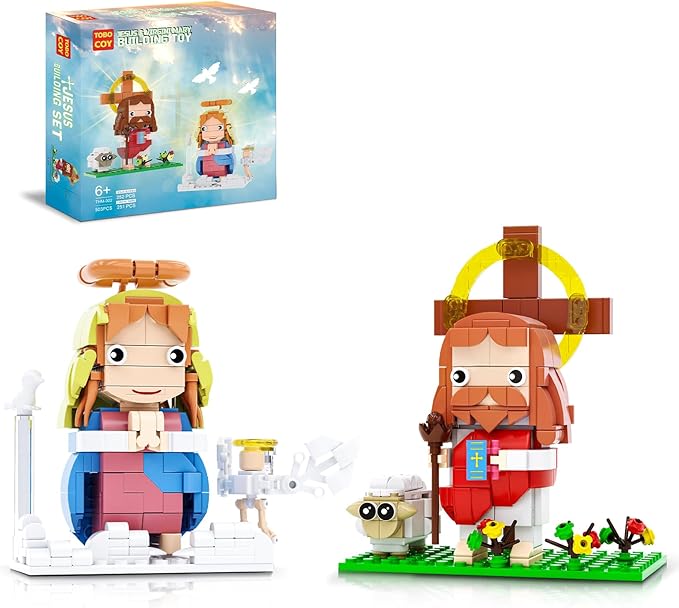 Jesus and Virgin Mary Building Set, Compatible with Lego Jesus Figures, Thanksgiving, Christmas, Easter Gift, Christian Gift for Kids Boys Girls 6+ (503 PCS)